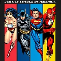 Mens Crew Neck Short Sleeve Classic Fit Justice League Big and Tall Graphic T-Shirt