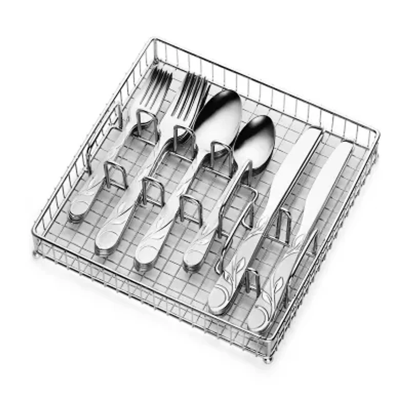 Cambridge Zehira 40-pc. Flatware Set & Caddy