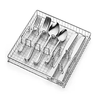 Cambridge Allure 40-pc. Flatware Set & Caddy