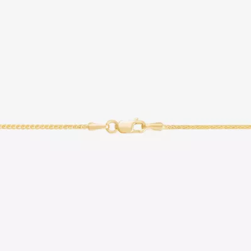Made in Italy Womens 14K Gold 18 Inch Wheat Chain Necklace