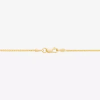 Made in Italy Womens 14K Gold 18 Inch Wheat Chain Necklace