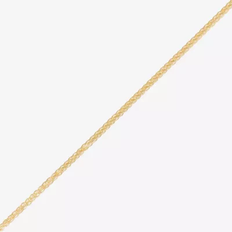 Made in Italy Womens 14K Gold 18 Inch Wheat Chain Necklace