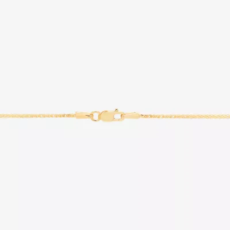 Made in Italy Womens 14K Gold Inch Wheat Chain Necklace