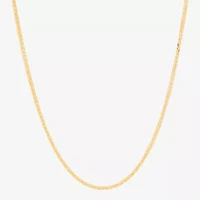 Made in Italy Womens 14K Gold Inch Wheat Chain Necklace