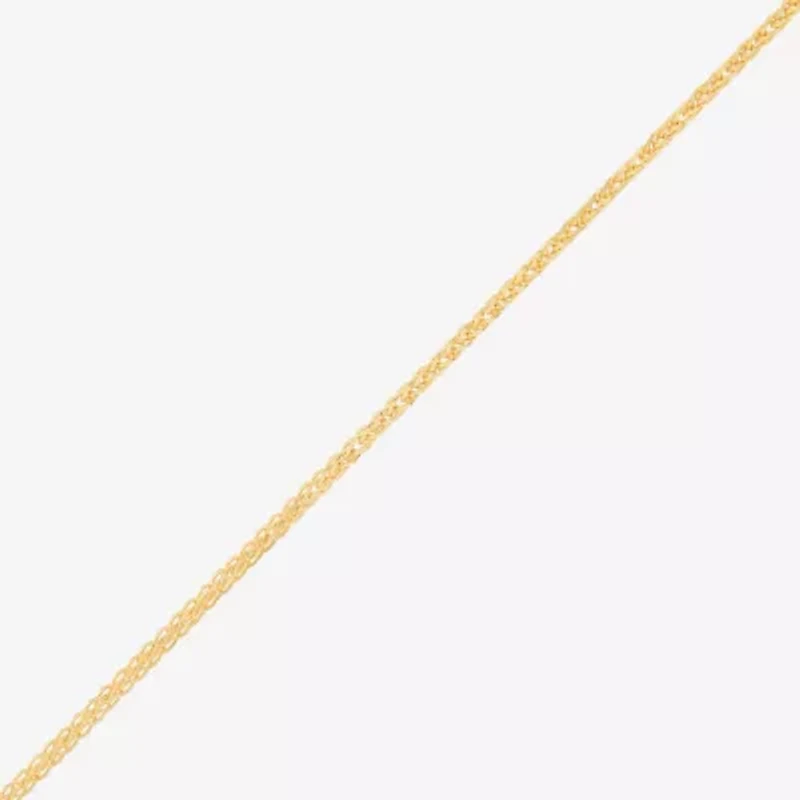 Made in Italy Womens 14K Gold Inch Wheat Chain Necklace