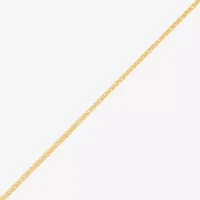 Made in Italy Womens 14K Gold Inch Wheat Chain Necklace