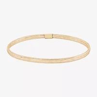 Made in Italy Womens 10K Gold Stretch Bracelet