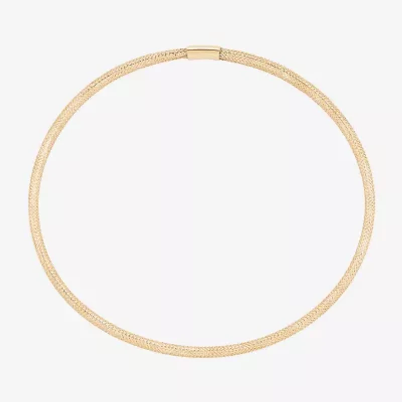 Made in Italy Womens 10K Gold Stretch Bracelet