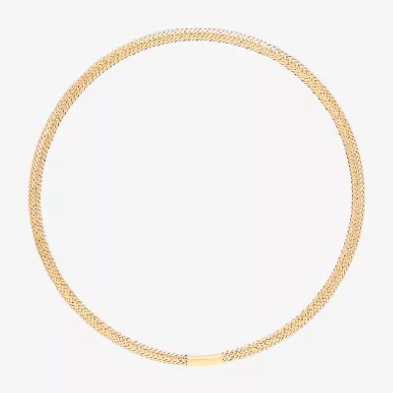 Made in Italy Womens 10K Gold Stretch Bracelet