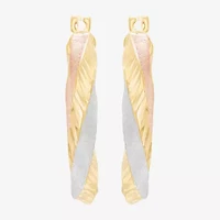 Made in Italy Womens 14K Gold 20mm Hoop Earrings