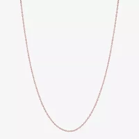 Limited Quantities! Womens 10K Rose Gold 18 Inch Singapore Chain Necklace
