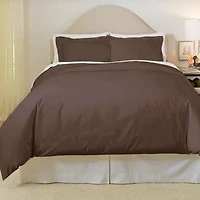 Pointehaven Long Staple Cotton Soft Sateen 3-pc. Duvet Cover Set