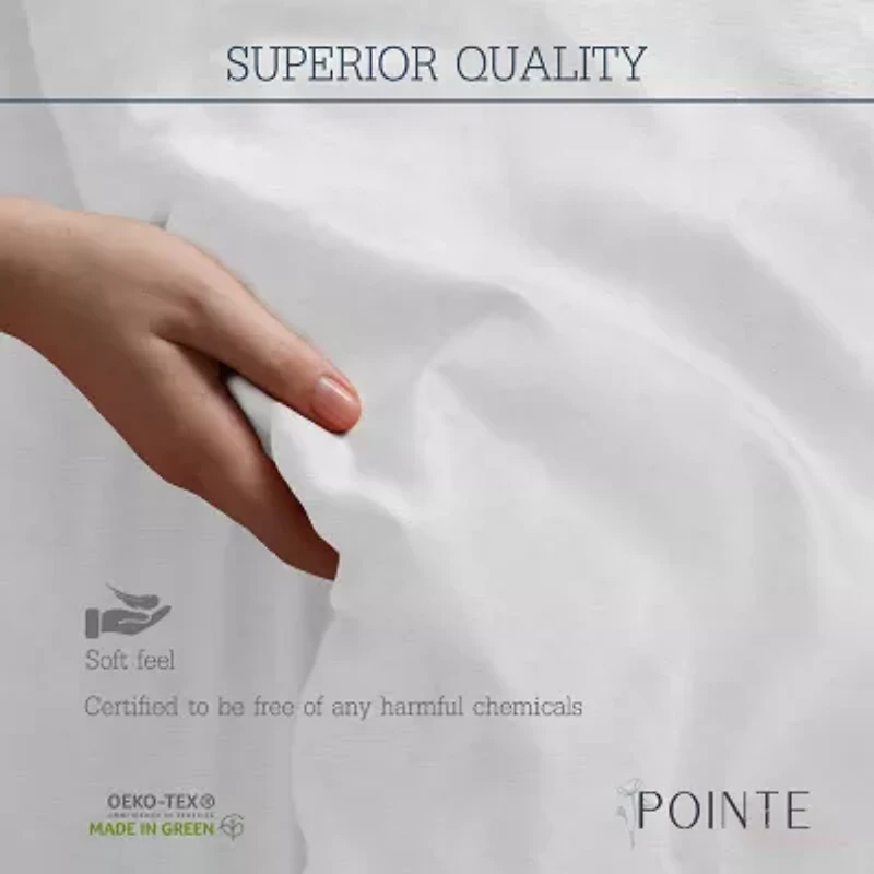 Pointehaven Printed Or Solid Cotton Duvet Cover Set
