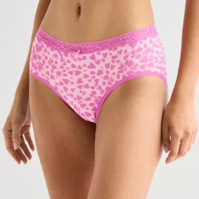 Ambrielle Cotton Womens Average + Full Figure Brief Panty 364260