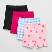 Okie Dokie Toddler & Little Girls Mid Rise 4-pc. Bike Short