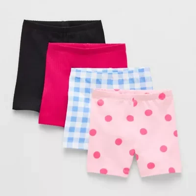 Okie Dokie Toddler & Little Girls Mid Rise 4-pc. Bike Short