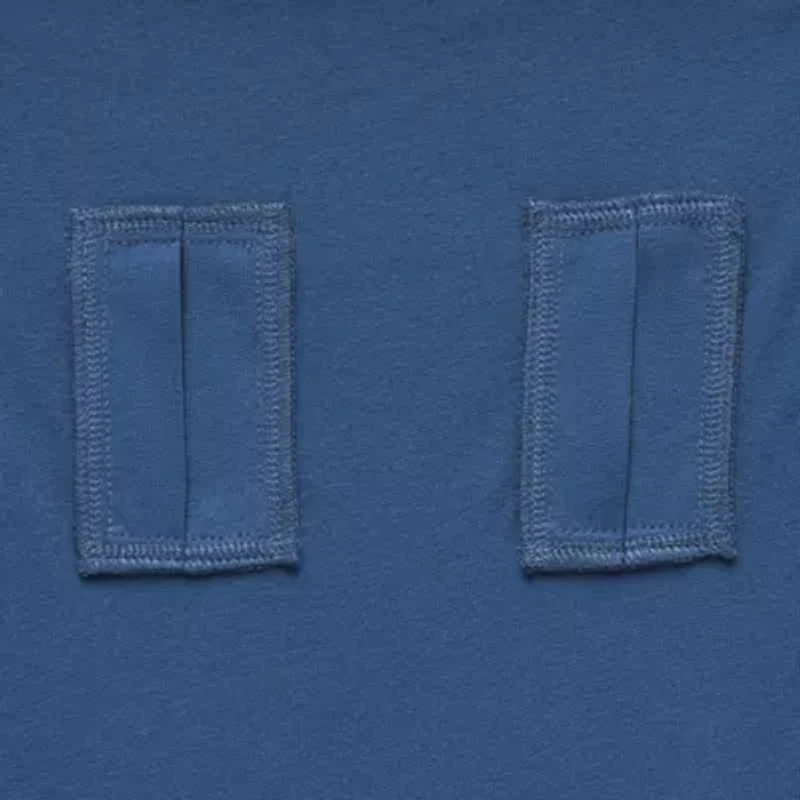 Okie Dokie Toddler Girls Hidden Access Opening Adaptive Round Neck Short Sleeve Bodysuit