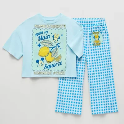 Disney Collection Girls Minnie Mouse 2-pc. Pant Set