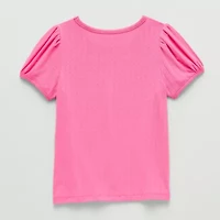 Thereabouts Little Girls Round Neck Short Sleeve T-Shirt