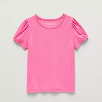 Thereabouts Little Girls Round Neck Short Sleeve T-Shirt
