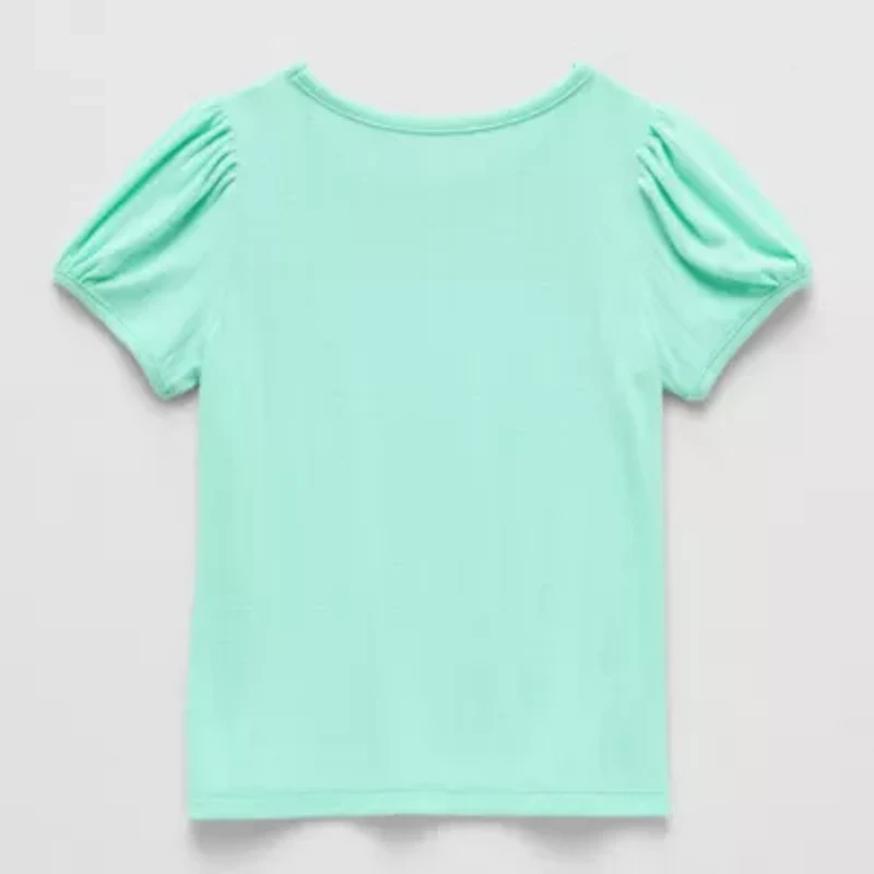 Thereabouts Little Girls Round Neck Short Sleeve T-Shirt