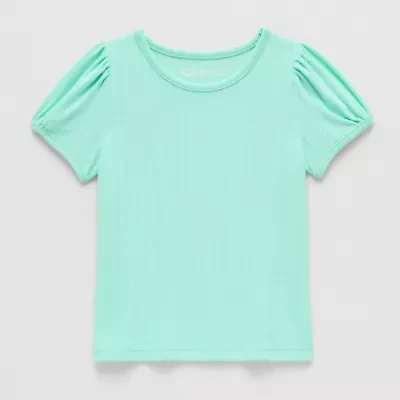 Thereabouts Little Girls Round Neck Short Sleeve T-Shirt