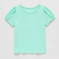 Thereabouts Little Girls Round Neck Short Sleeve T-Shirt