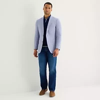 Stafford Linen Cotton Blend Mens Regular Fit Sport Coat