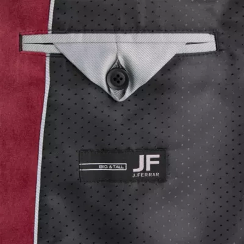 J. Ferrar Evening Edition Mens Big and Tall Floral Stretch Fabric Tuxedo Jacket