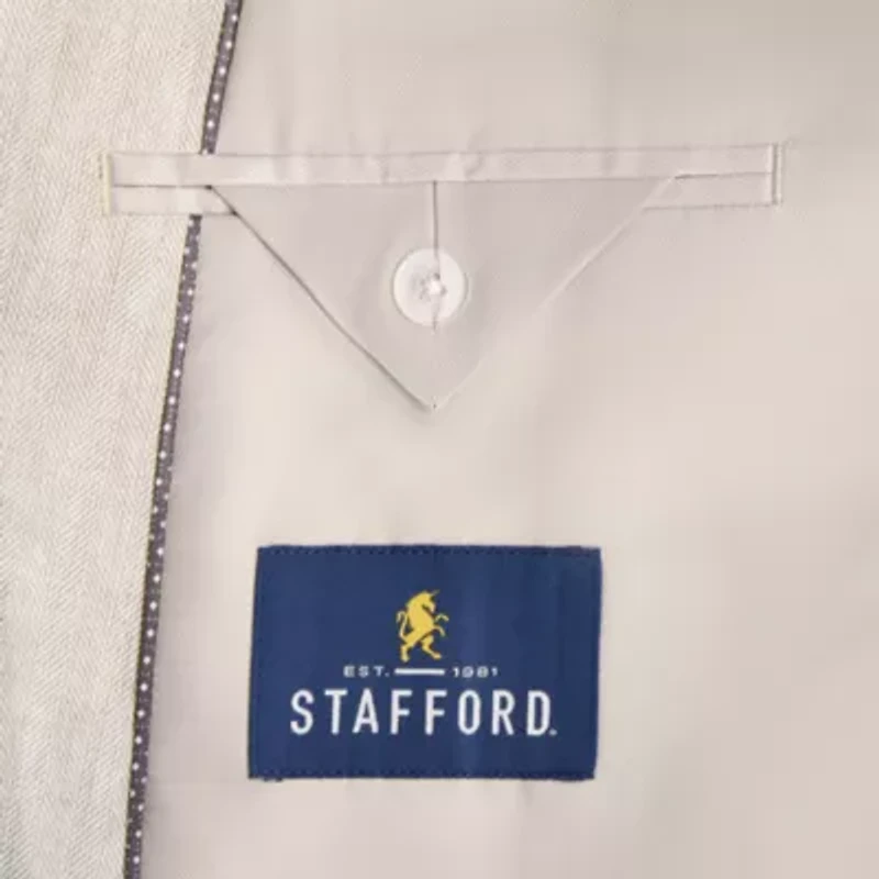 Stafford Linen Cotton Mens Big and Tall Classic Fit Sport Coat