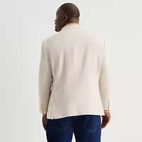 Stafford Linen Cotton Mens Big and Tall Classic Fit Sport Coat