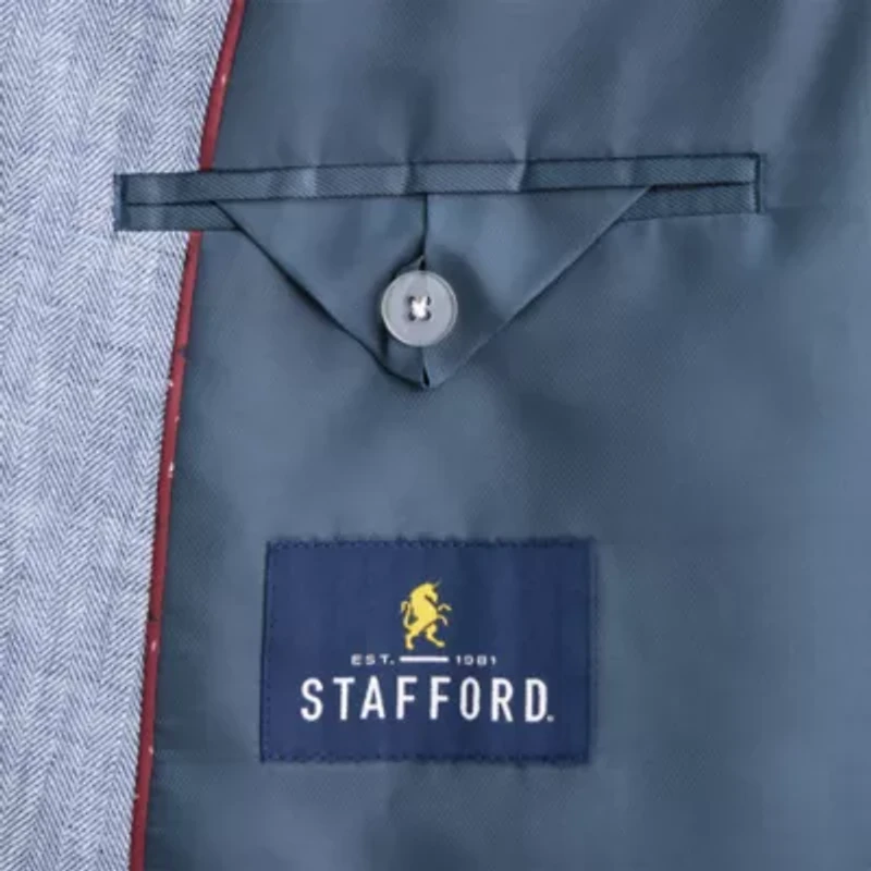 Stafford Linen Cotton Mens Big and Tall Classic Fit Sport Coat