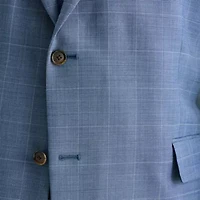 Stafford Mens Regular Fit Plaid Big and Tall Suit Jacket