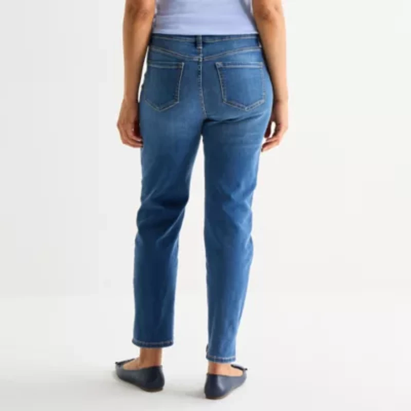 Liz Claiborne Womens Ankle High Rise Pant