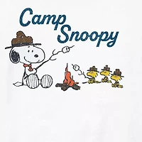 Mens Crew Neck Short Sleeve Regular Fit Peanuts Graphic T-Shirt