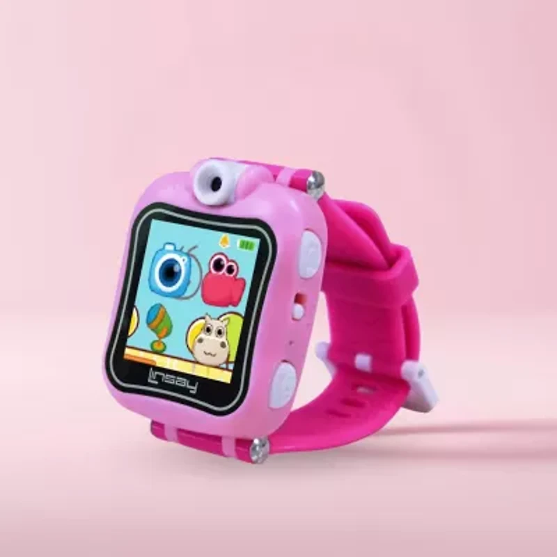 Linsay 1.5 Kids Pink Smart Watch With Bag
