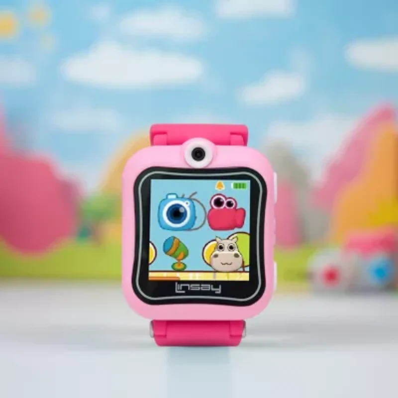 Linsay 1.5 Kids Pink Smart Watch With Bag