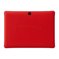 LINSAY® 10.1 Octa Core 128Gb Android 15 Tablet Kids Red Back