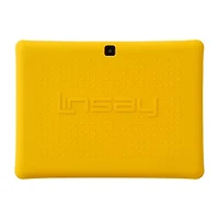 LINSAY® 10.1 Octa Core 128Gb Android 15 Tablet Kids Yellow Back Case