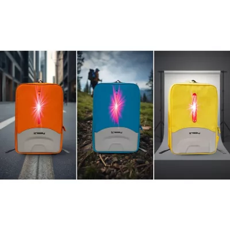 New Smart Backpack with LED Light Safety Function