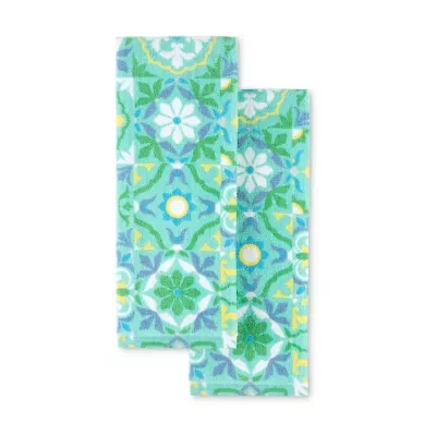 Fiesta Worn Tiles 2-pc. Kitchen Towel Set