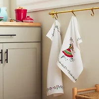 Fiesta Holiday Ballerina 2-pc. Kitchen Towel Set