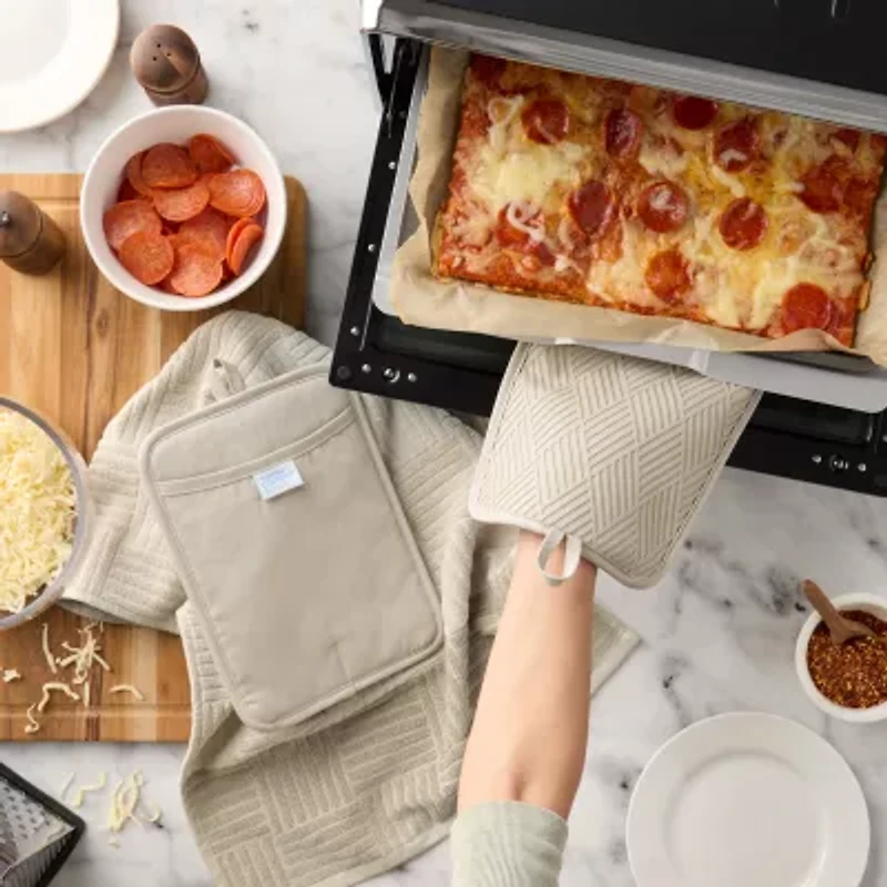 Town and Country Basketweave Antimicrobial 2-pc. Pot Holder Set