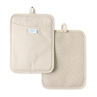 Town and Country Basketweave Antimicrobial 2-pc. Pot Holder Set