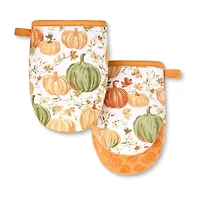 Martha Stewart Pumpkin 2-pc. Oven Mitt Set