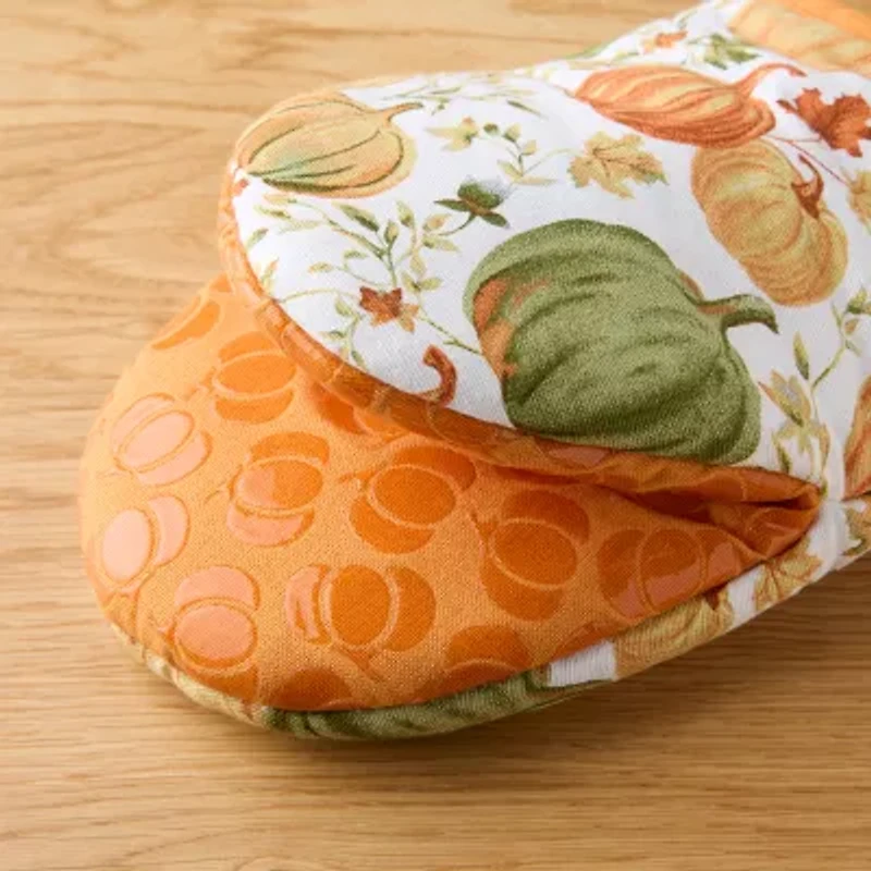 Martha Stewart Pumpkin 2-pc. Oven Mitt Set