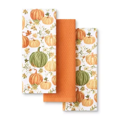 Martha Stewart Autumn Harvest Pumpkins 2-pc. Kitchen Towel Set