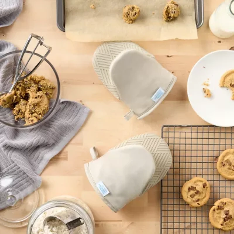 Town and Country Basketweave Antimicrobial 2-pc. Mini Oven Mitt Set