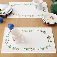 Fiesta Holly Sprig 4-pc. Placemat