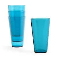 Outdoor Oasis 23oz Blue 4-pc. Tumbler Glass